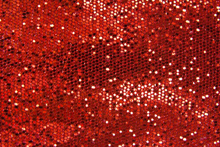 红色亮片纺织背景