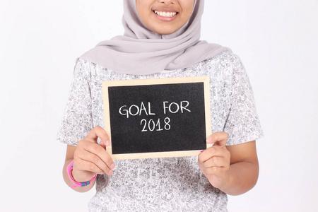 2018亚洲青年女性粉笔板写作目标