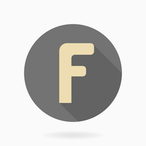 细平图标与字母 f