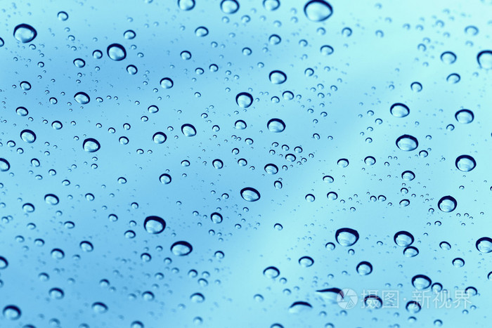 玻璃镜面背景上的雨滴 照片 正版商用图片0f3ozl 摄图新视界