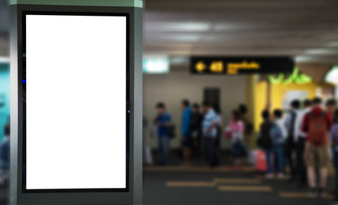 横幅标志在机场模拟显示