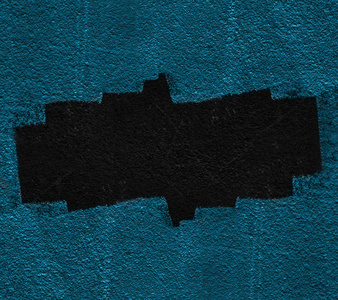 蓝色墙与黑洞图片
