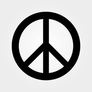 单色和平符号照片