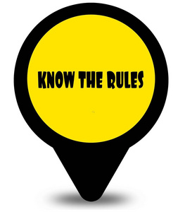 黄色位置指针设计, 知道规则文本消息