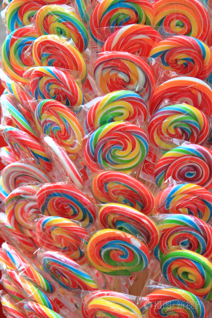 彩色棒棒糖