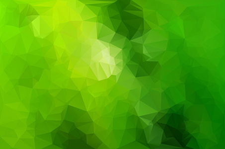 马赛克的绿色背景多边形的创意设计模板