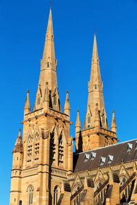 澳大利亚悉尼的古色古香的圣玛丽大教堂