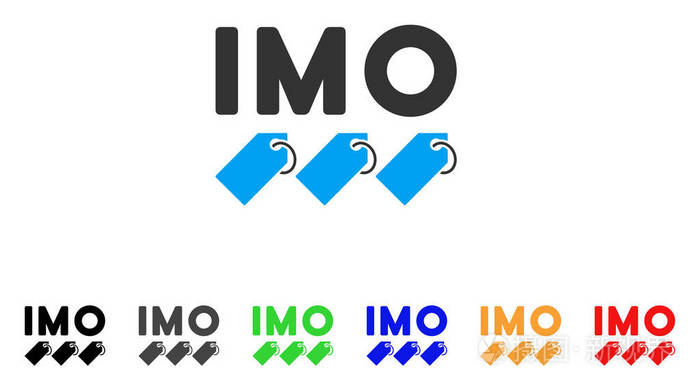 imo 标签矢量图标
