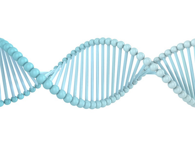 Dna 链抽象的科学背景。3d 渲染