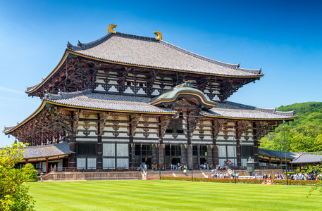 日本奈良的东大寺寺大雄宝殿