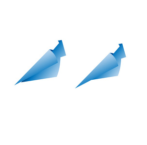 格式化了的鸟，一只鸽子的形式的蓝色标志