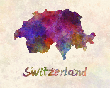 瑞士在水彩