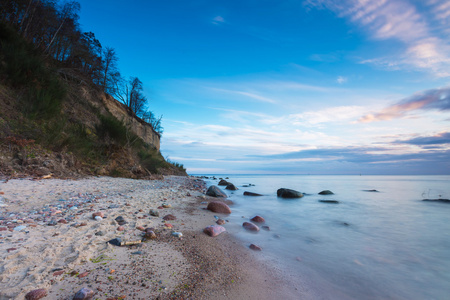 美丽的海景，与波罗的海岸