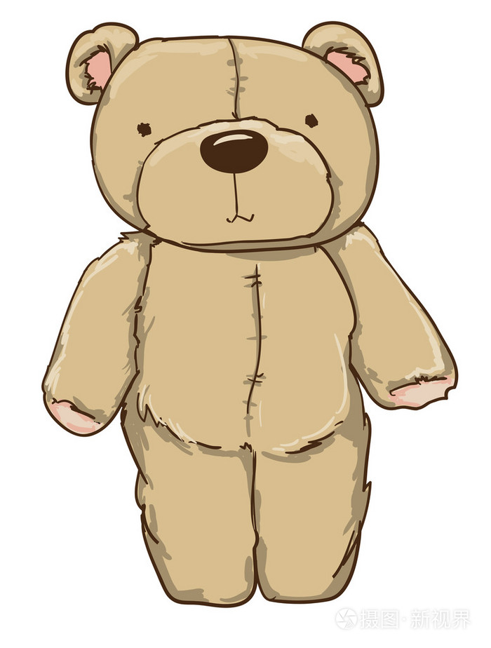泰迪熊图插画-正版商用图片0f67o0-摄图新视界