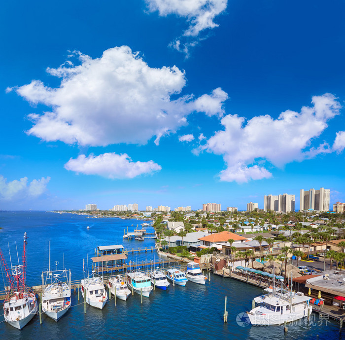 代托纳海滩在佛罗里达州的奥兰治港从我们