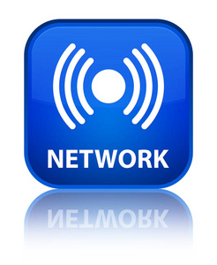 网络 信号图标 特殊的蓝色方形按钮