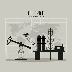 石油价格设计 矢量图