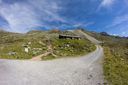 Waegerhus Fluelapass 在达沃斯 Graubuenden 瑞士 2.207 米