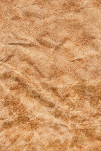 皱巴巴的棕色牛皮纸袋回收斑驳 Grunge 纹理细节