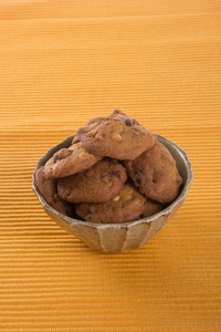 choklad chips cookies p bakgrund