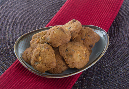 choklad chips cookies p bakgrund