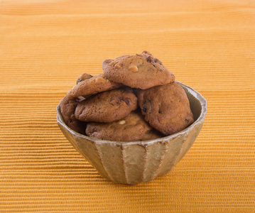 choklad chips cookies p bakgrund