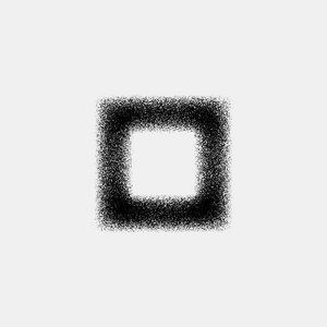 黑色抽象方形徽章