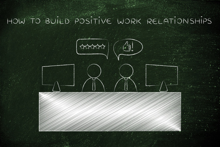 如何建立积极的工作关系的概念