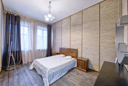 俄罗斯莫斯科现代室内设计卧室镇房地产