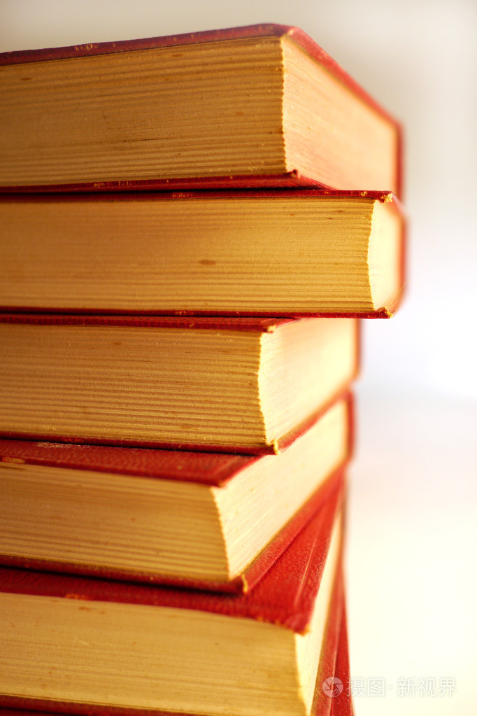 堆栈的旧书籍