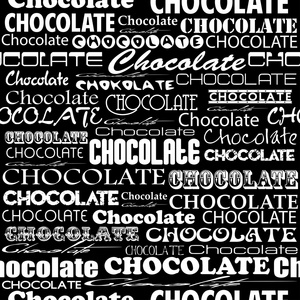 无缝的巧克力模式的巧克力字