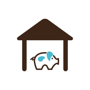 农场猪圈图片-农场猪圈素材-农场猪圈插画-摄图新视界