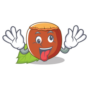 疯狂的榛子吉祥物卡通风格照片