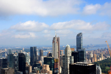 纽约的看法从岩石大厦的顶部, 美国
