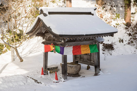 冬季福岛县 Enzoji 寺