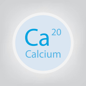欧美钙图解钙 ca 化学元素图标-矢量图解照片