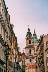 美丽的巴洛克式和哥特式建筑旧欧洲城市布拉格