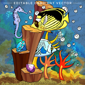 水族馆倒钩鱼图片