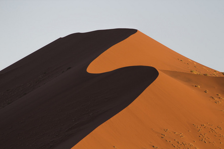 纳米布沙漠，在 Sossusvlei，纳米红色沙丘的徽章