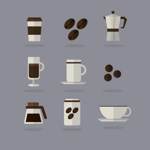 咖啡概念矢量图