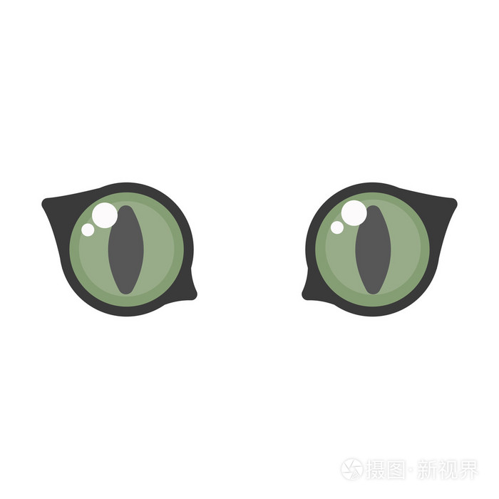 猫的眼睛图标的web和移动矢量图