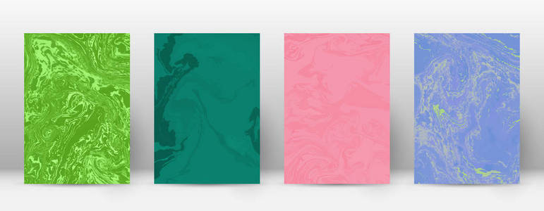 抽象封面现代设计模板可爱的 suminagashi 大理石简约的时髦传单