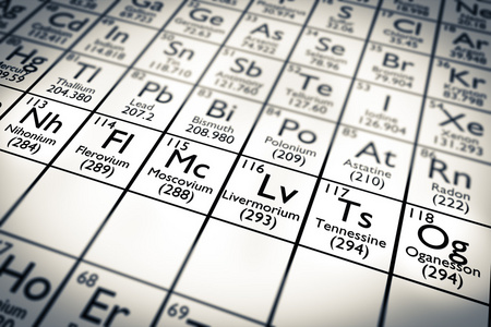 Nihonium 113 Moscovium 115 Tennessine 115 Oganesson 118新的化学元素