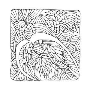 Zentangle 与抽象花