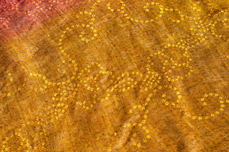 羊毛织物黄色红色金色的纹理