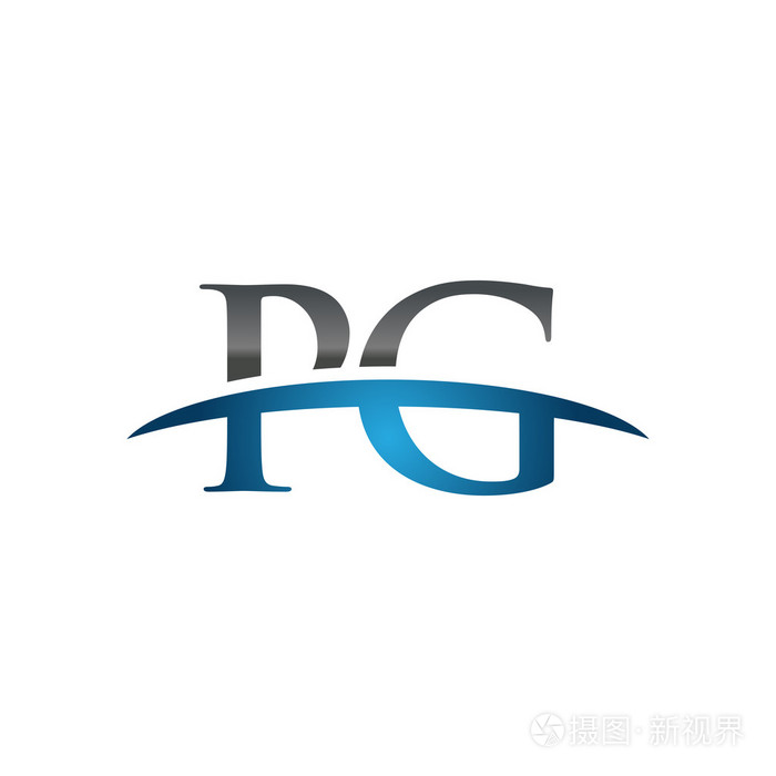 首字母pg蓝色耐克标志耐克标志