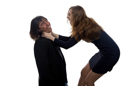 金发碧眼的女人和男人照片