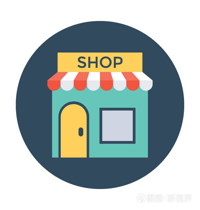 商店矢量图标