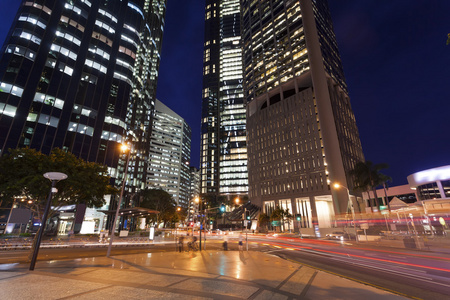 布里斯班市。夜晚