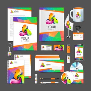 企业形象创意颜色模板设计业务图片